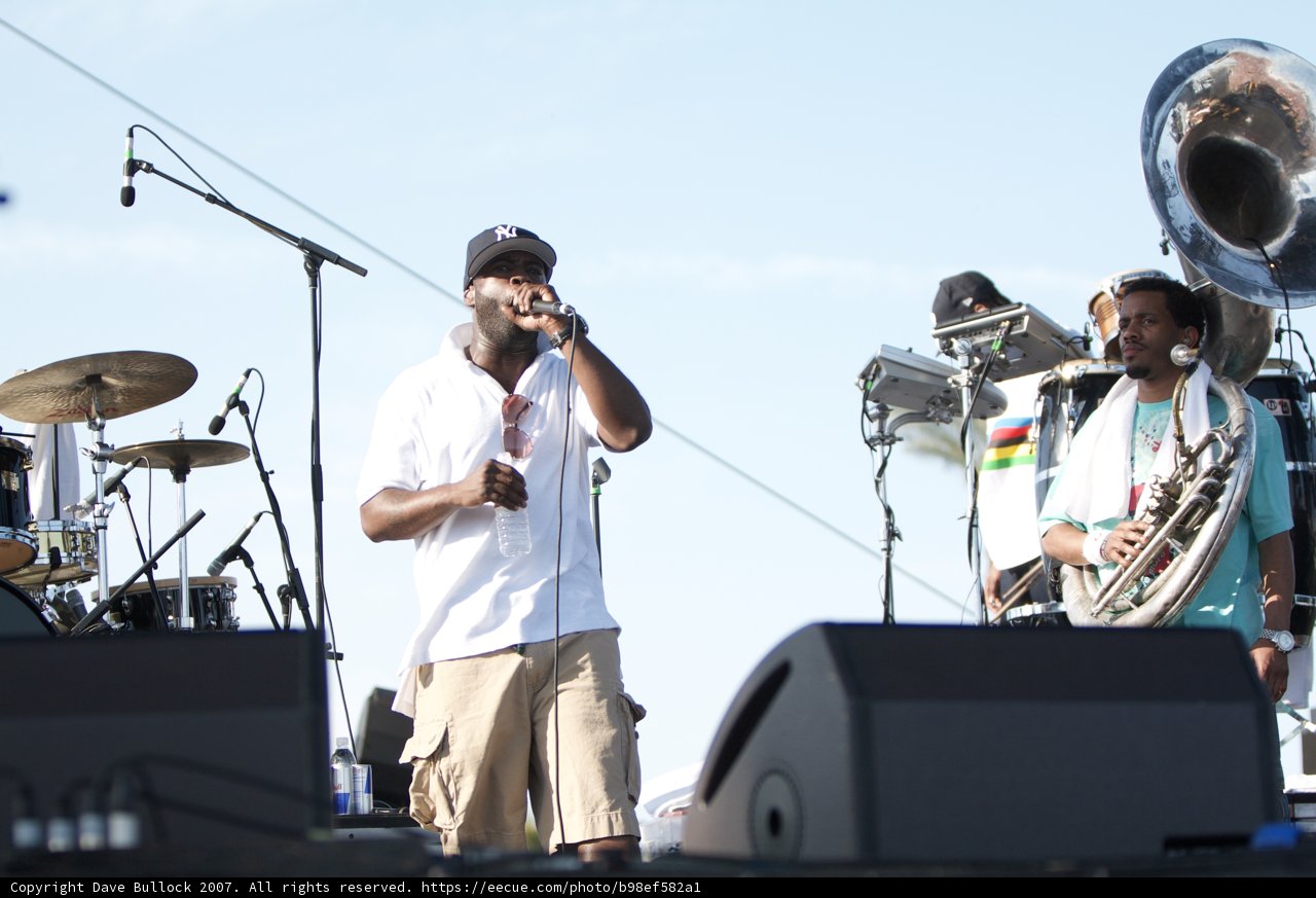 Music Band and Performer on Stage at 2007 Coachella Sunday