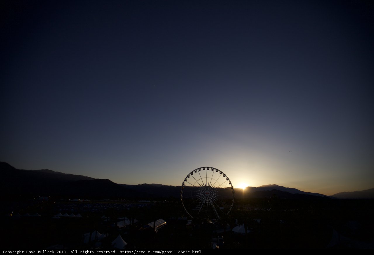 Sunset Behind the Ferris Wheel