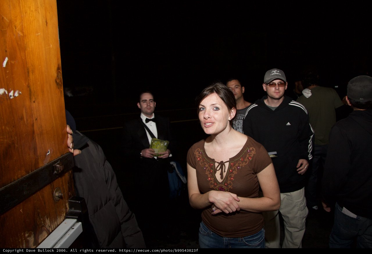 Night Gathering Outside Dark Venue 2006
