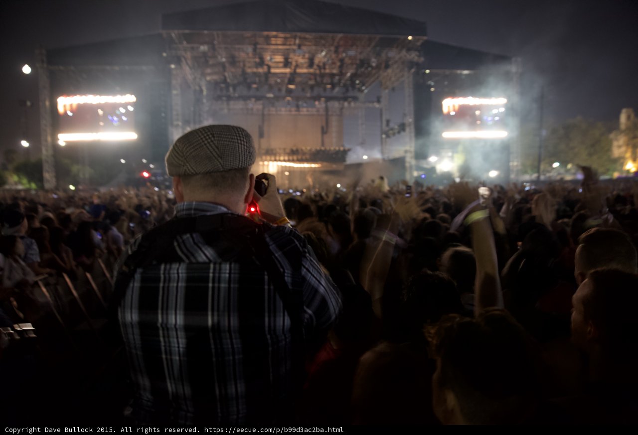 Festival-Goer Filming Stage