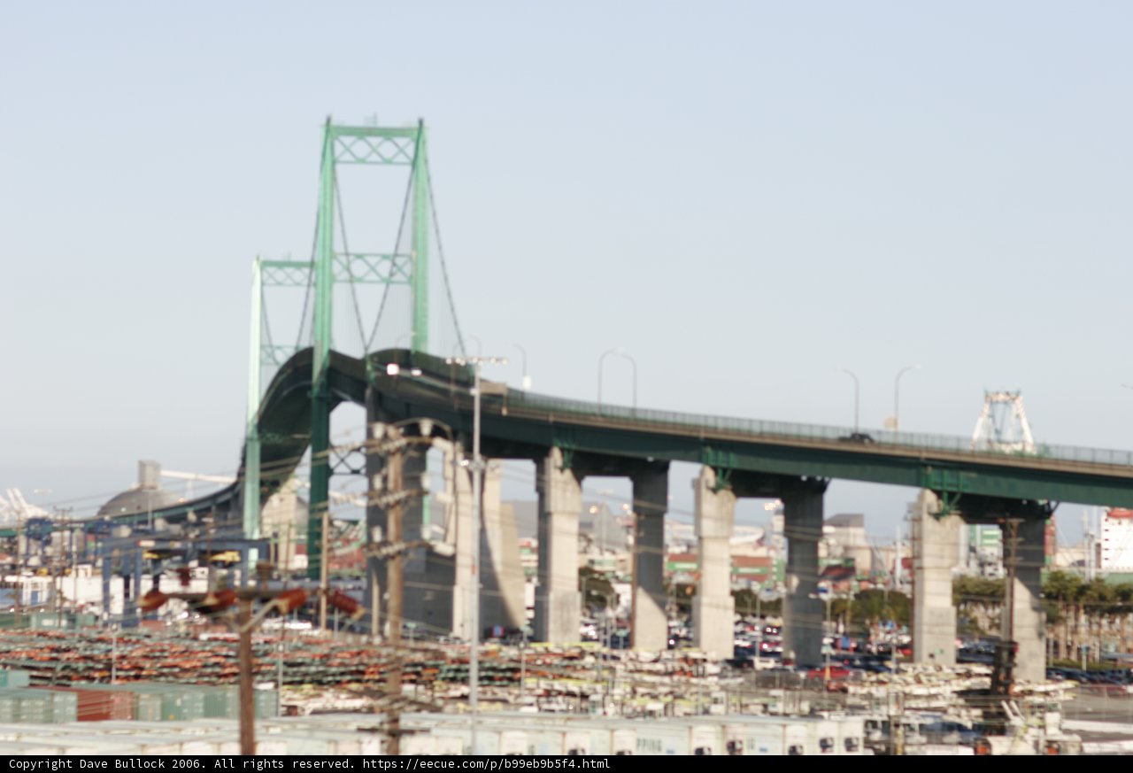 Urban Bridge Over a Waterfront