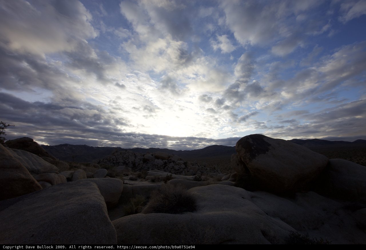 Radiant Sky over Joshua Tree Plateau