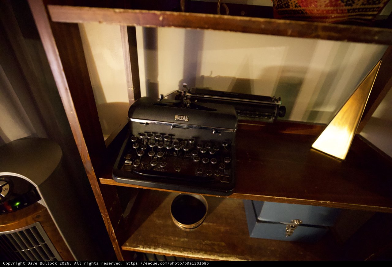 Vintage Royal Typewriter on Mid-Century Desk