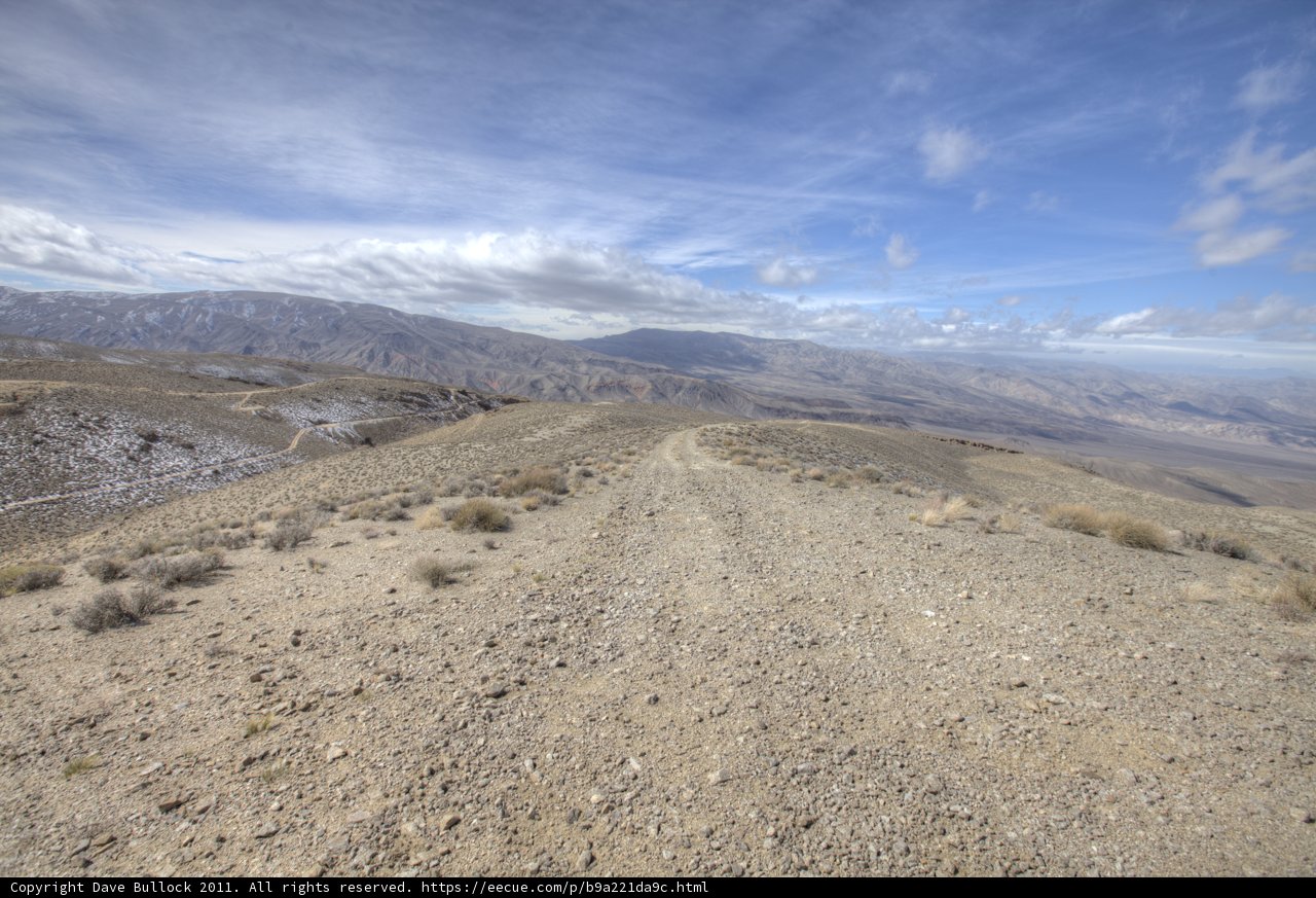 Lone Dirt Road in the Desert