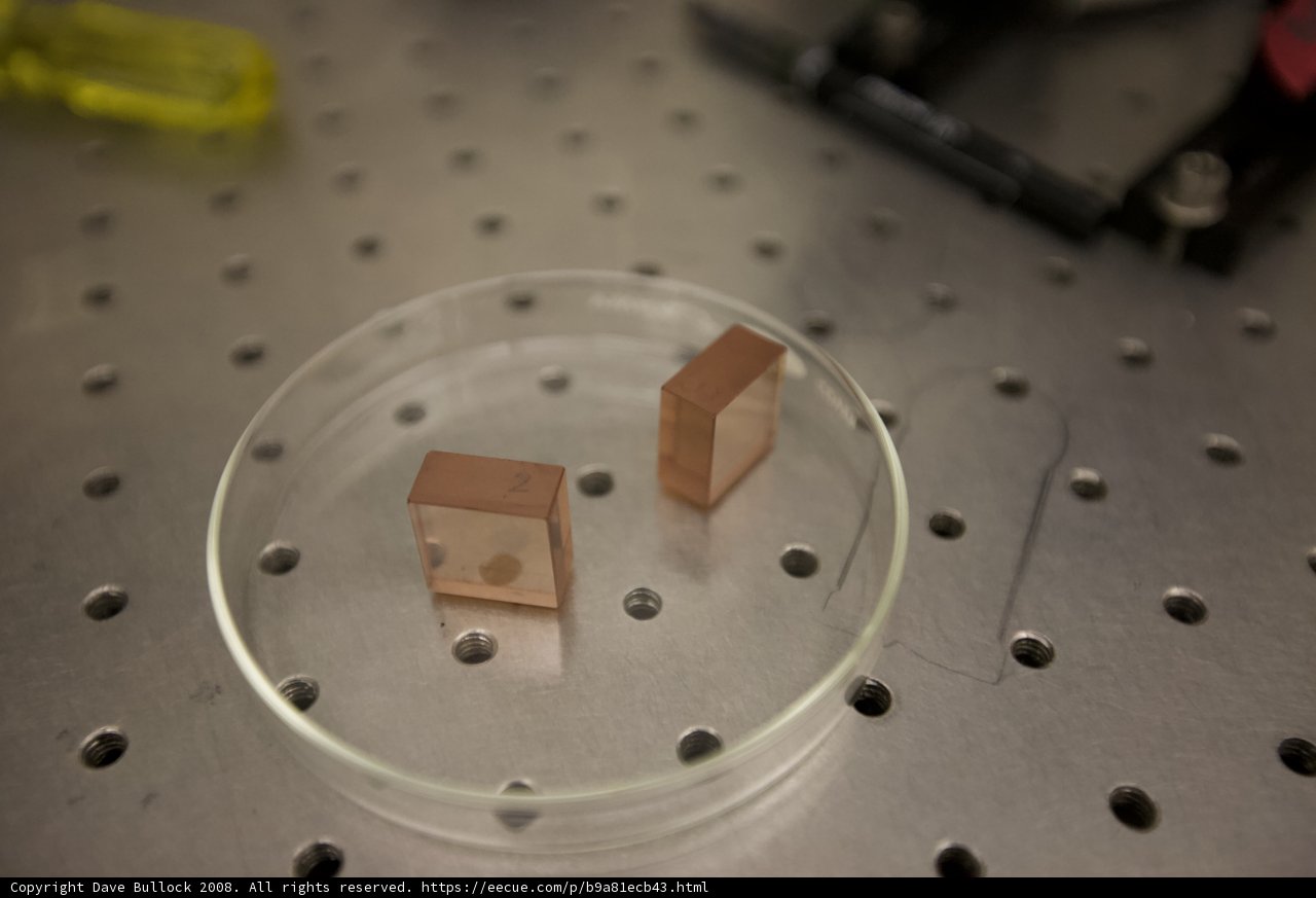 Copper Pieces on a Metal Surface