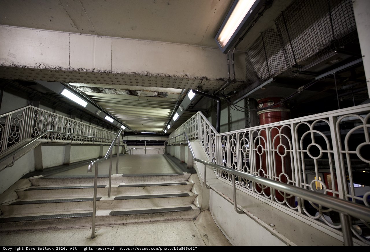 Abandoned Underground Pedestrian Subway Passage in London
