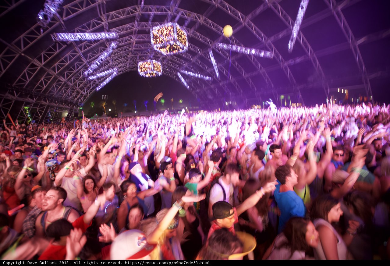 Coachella Music Festival Crowd