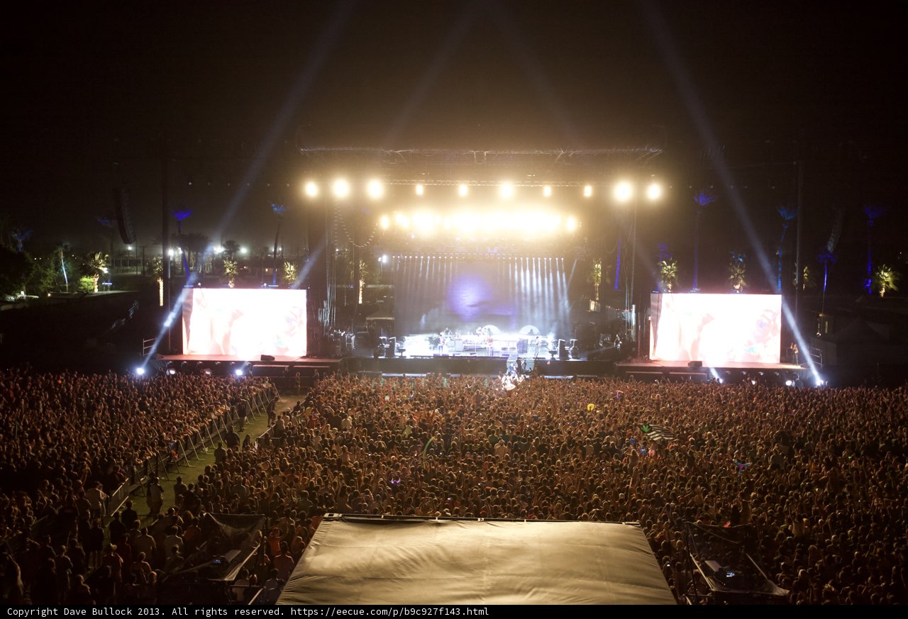 Coachella Concertgoers Light Up the Night