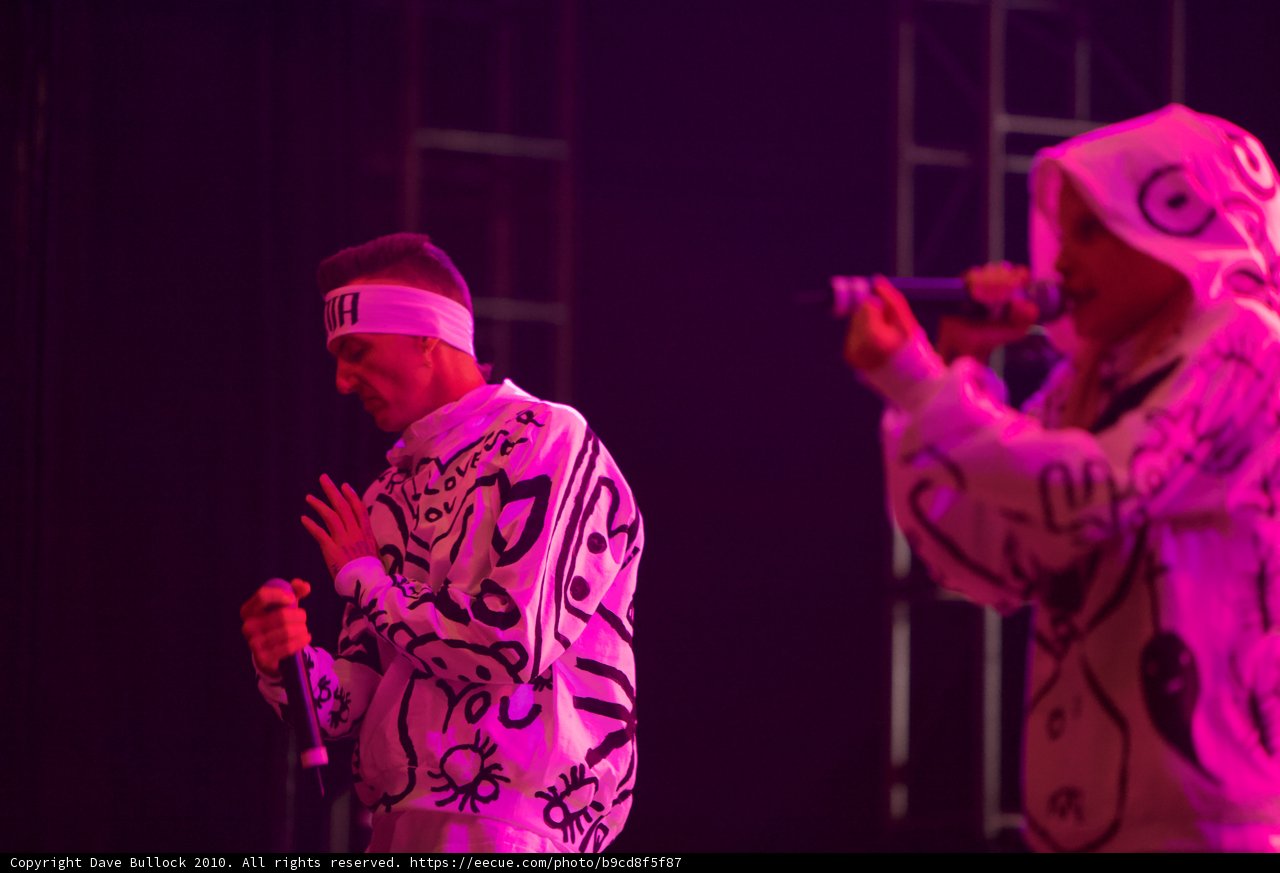 White Hoodie Duo Delights the Crowd at Coachella