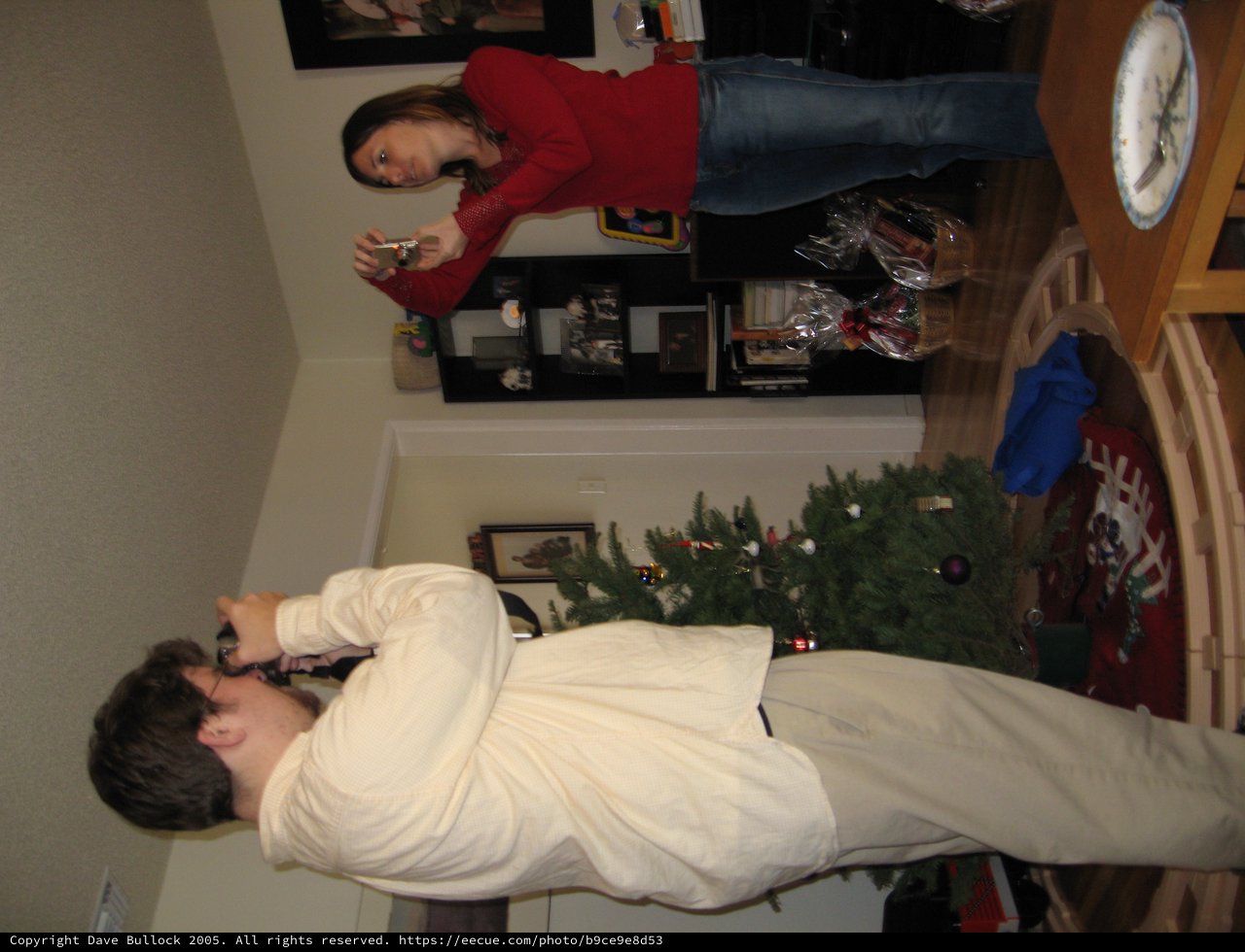 Christmas Morning Gift Reveal Between Two Friends