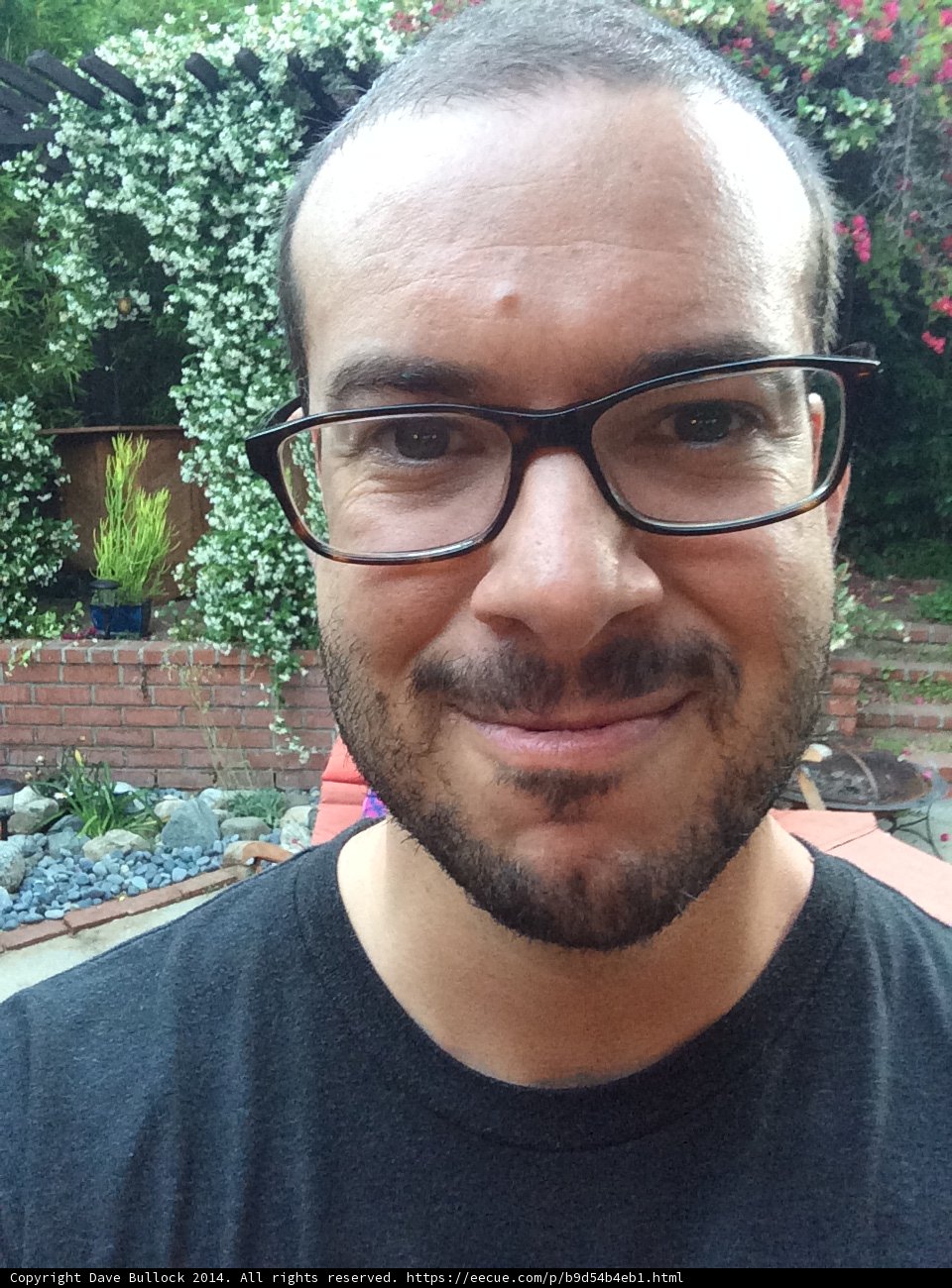 Garden Portrait: Dave B Smiling for the Camera