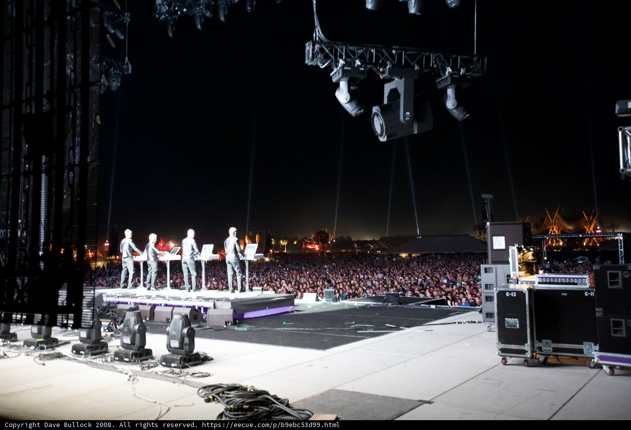 Nighttime Stage Performance at Coachella