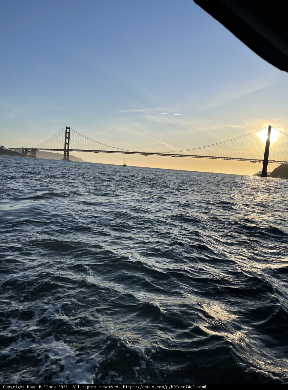 Golden Sunrise at San Francisco's Iconic Bridge