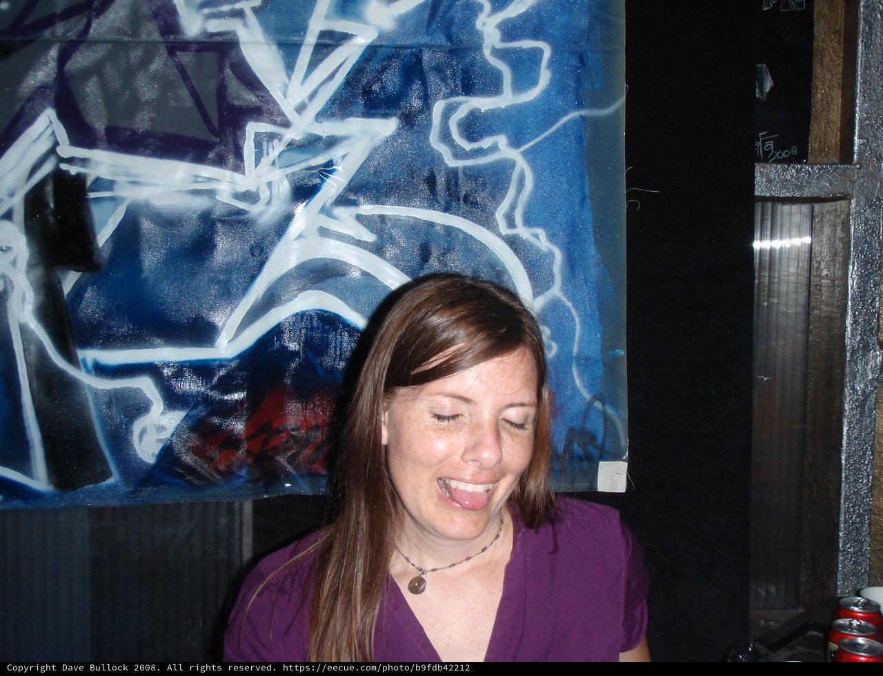 Woman Laughing at Blue Beat Venue 2008