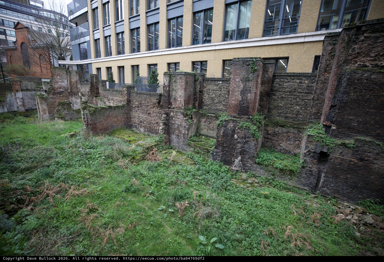 Ancient Roman Ruins Amid Modern London Development