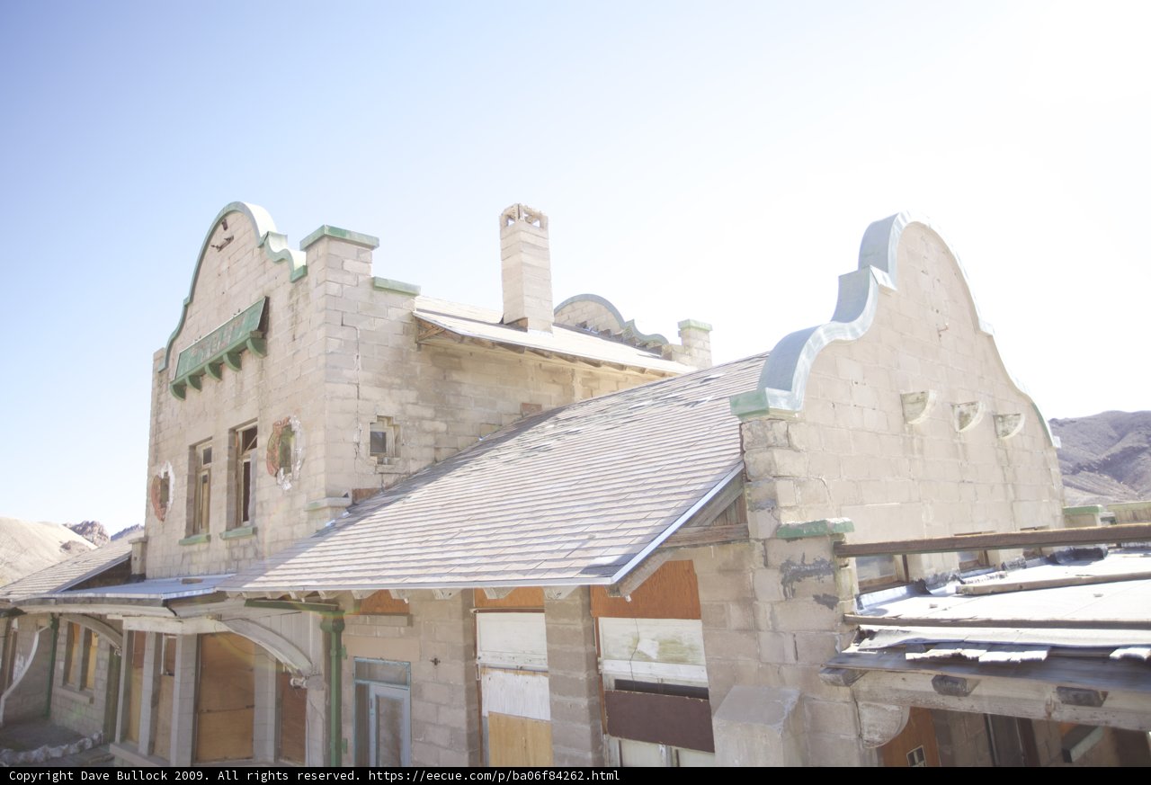 Old Building with a Chimney and a Roof