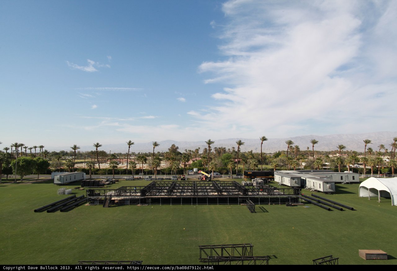 Coachella Stage in the Grassy Field