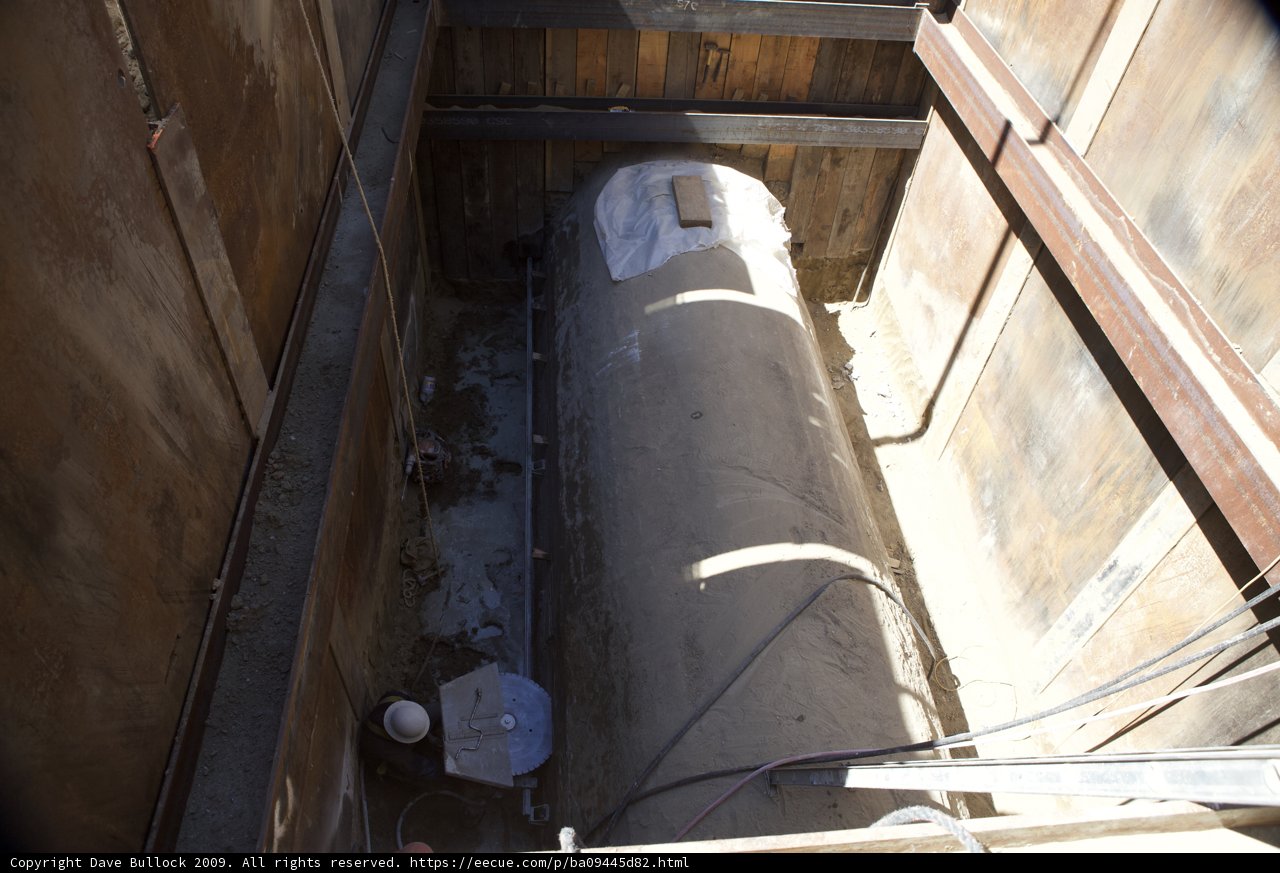 Plywood Tank in Concrete Building