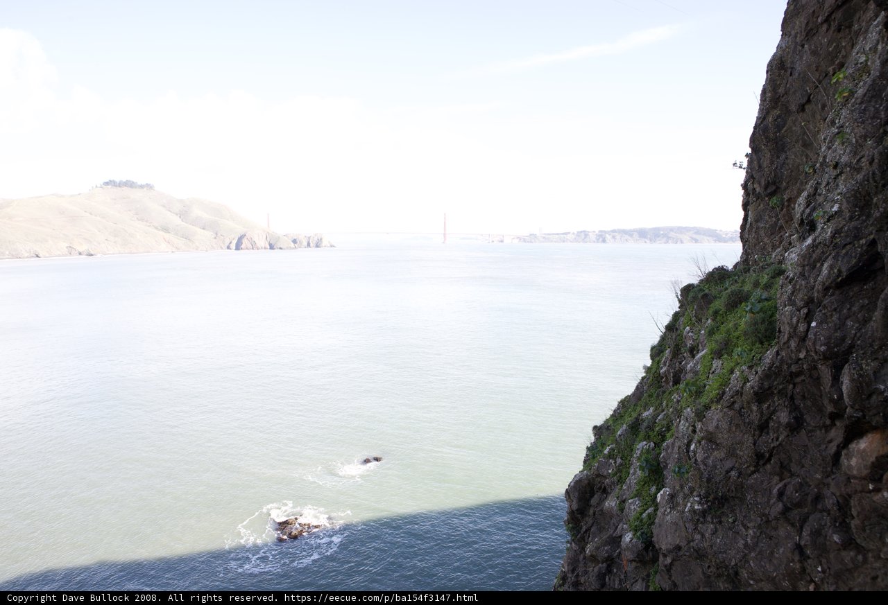 A Spectacular View of the Golden Gate Bridge from a Cliff