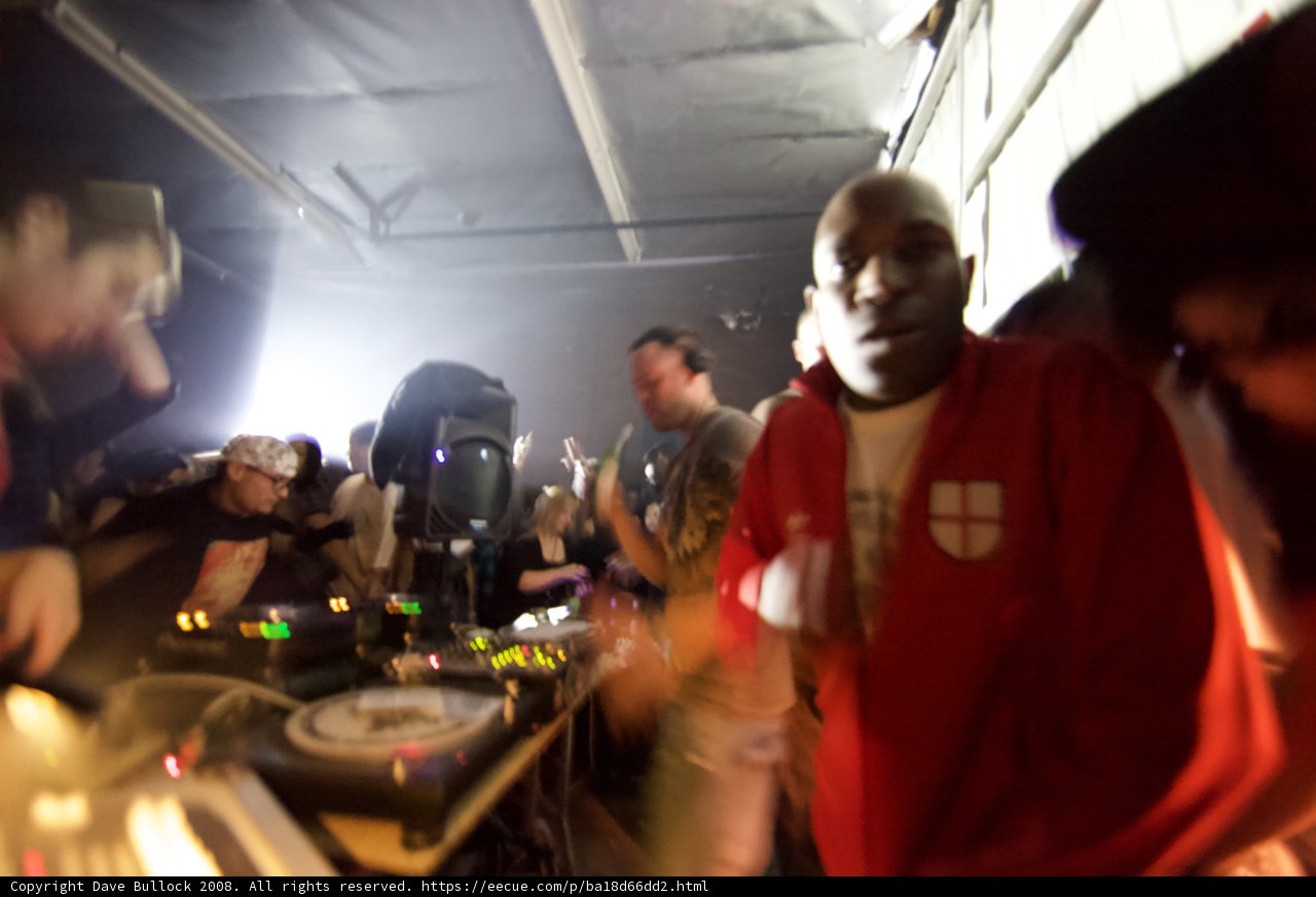 The Red Deejay Rocks the Night Club