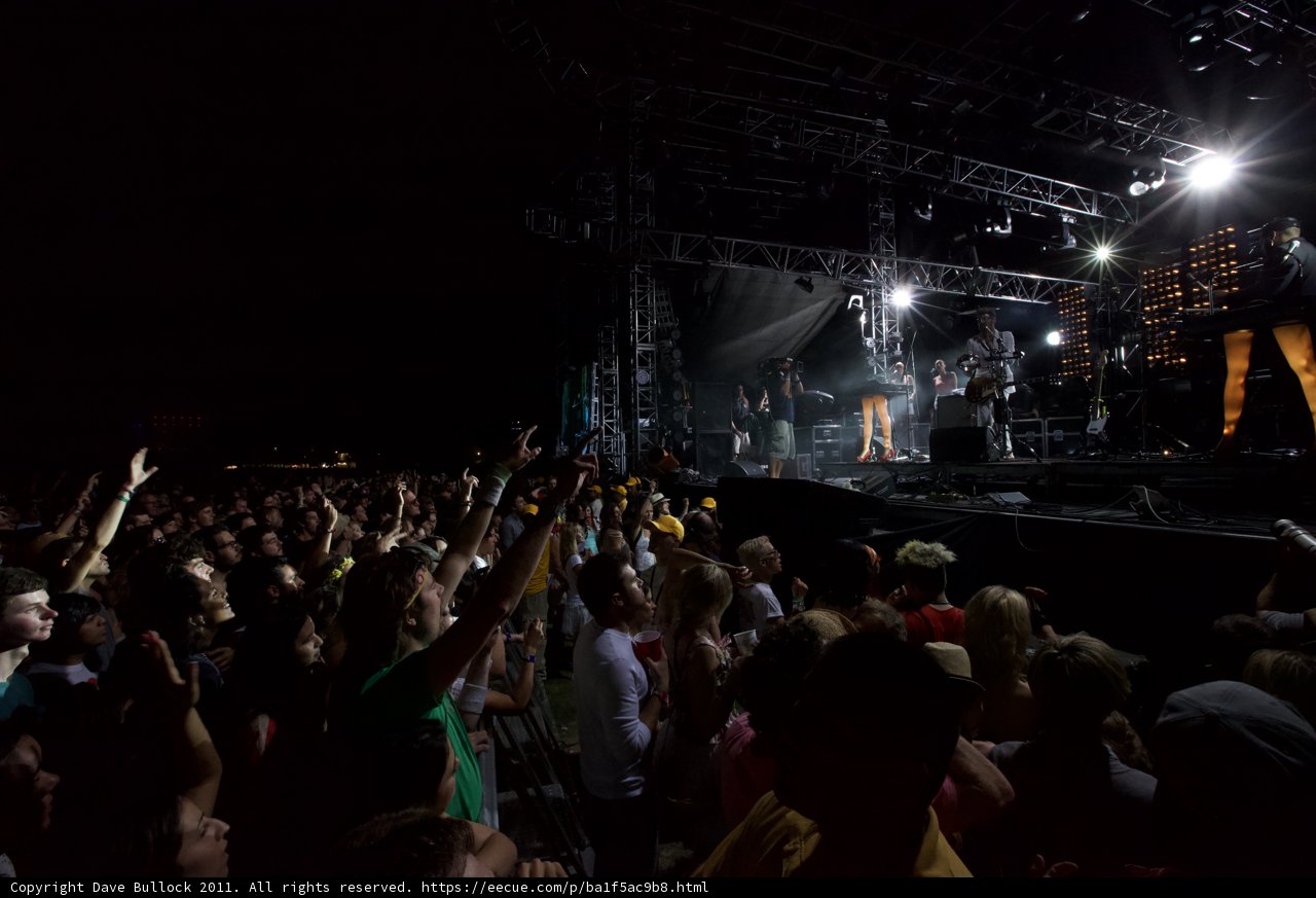 One Spotlight, a Sea of Fans