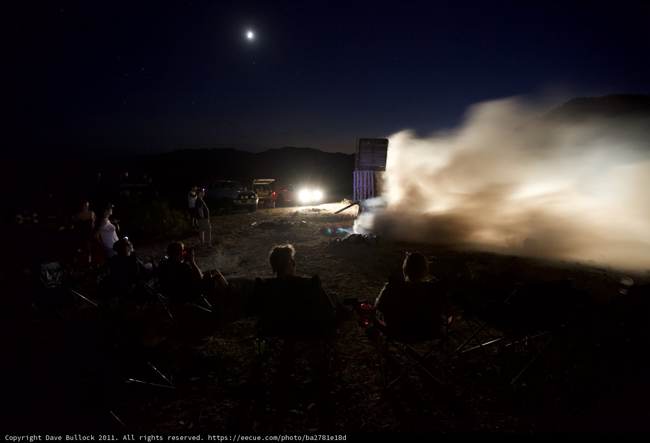 Starry Night Rocket Launch