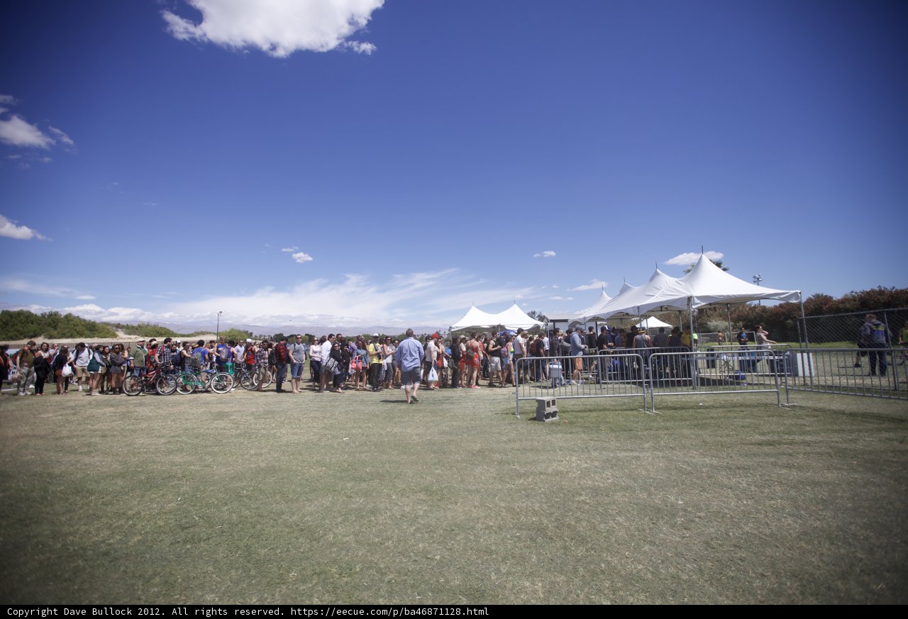 Coachella Crowd in Open Fields