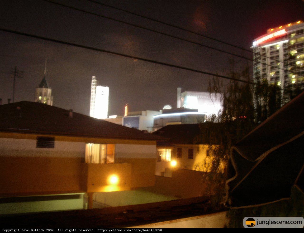 Urban Nightscape From Above