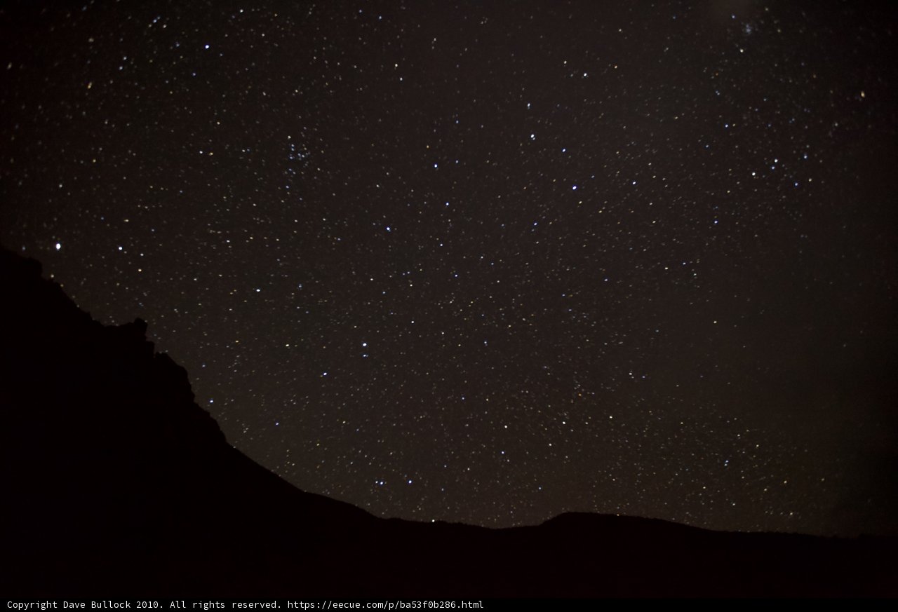 Starry Night on the Mountain