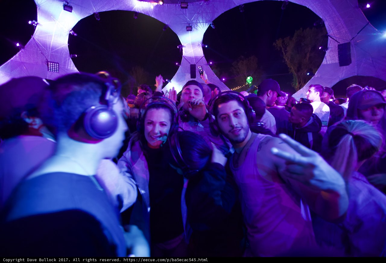 Party Vibes: Headphones and a Light Show
