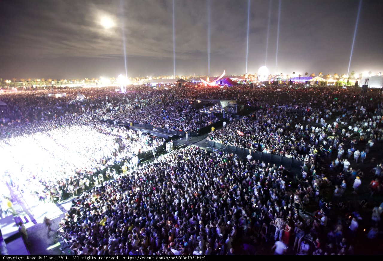 Nightfall at Coachella 2011