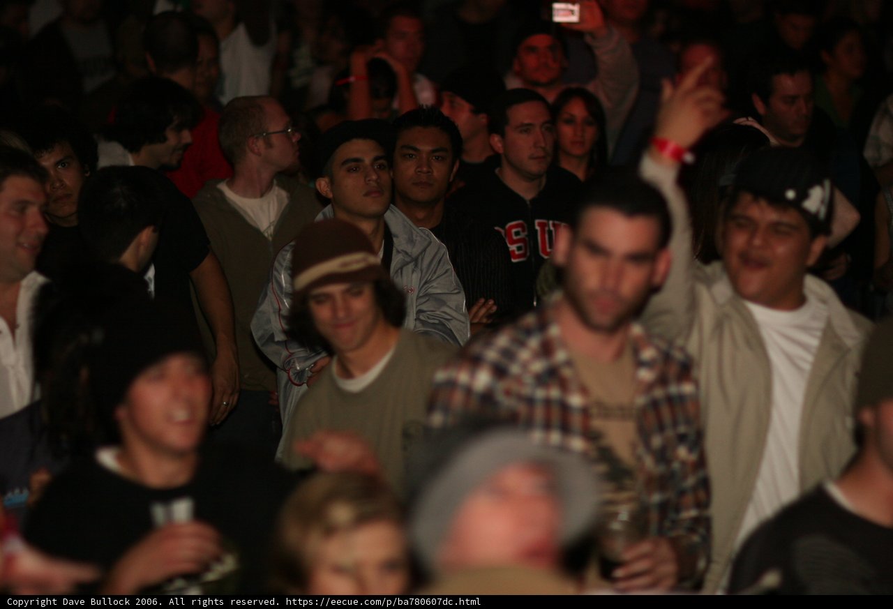 One Hand Up in the Crowd
