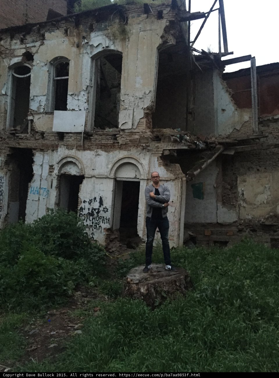 Arms Crossed at the Ruins