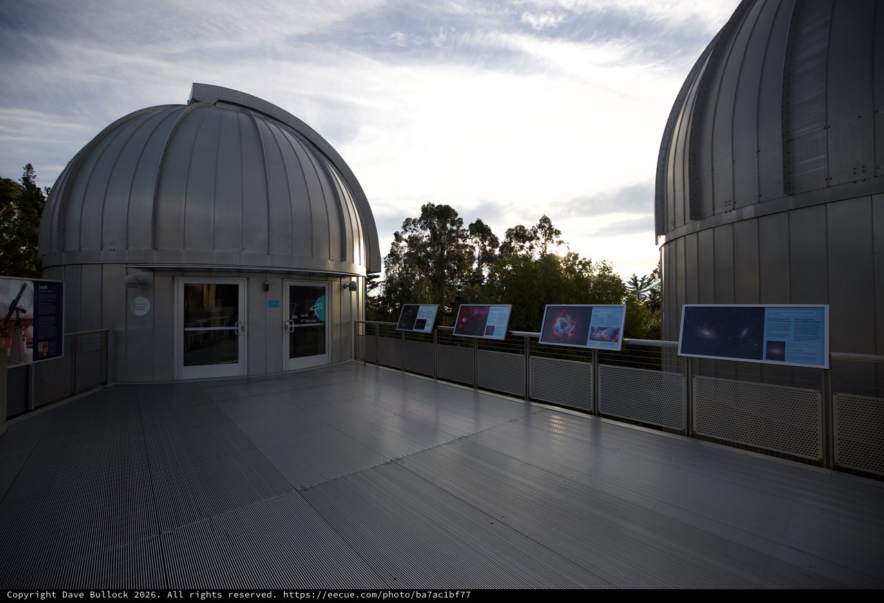 Observatory Domes at Twilight - Chabot Space Center