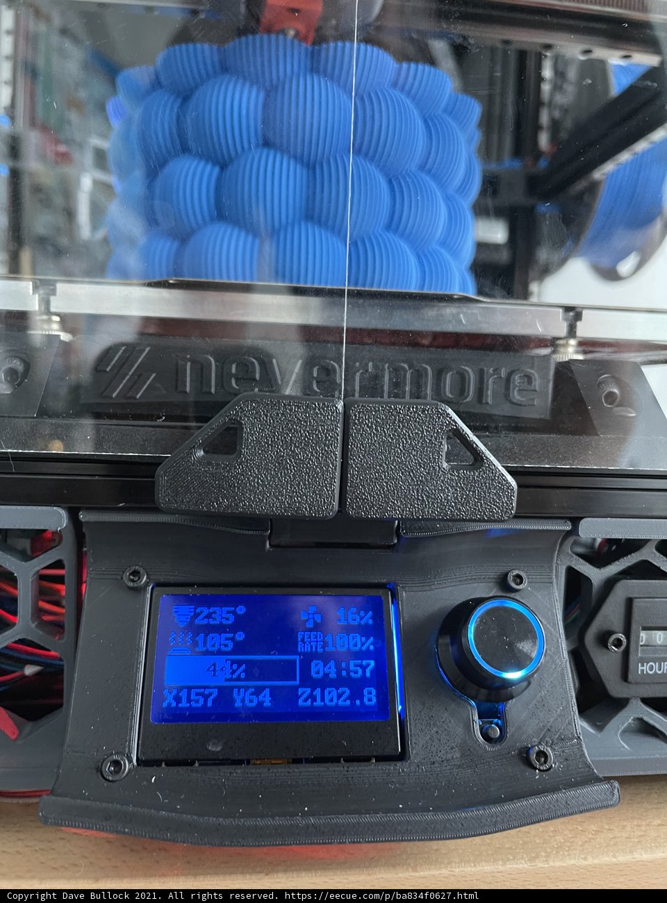 Blue Balls on a 3D Printer