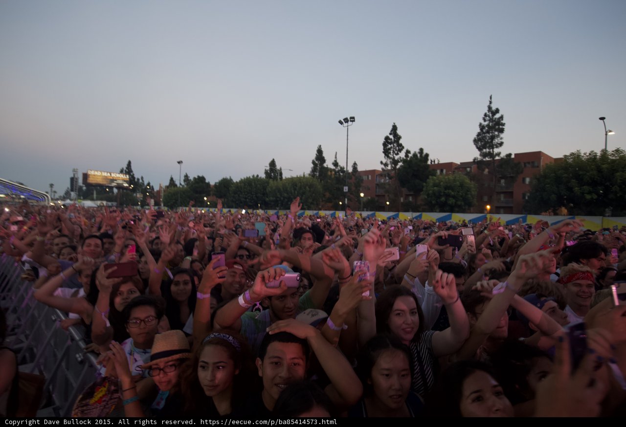 Smiling Fans Barricade View