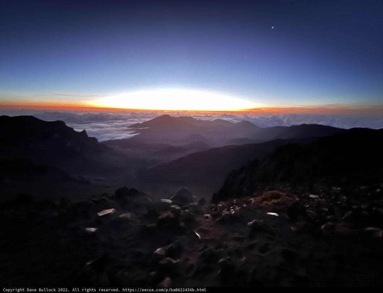 Sunrise over Haleakalā