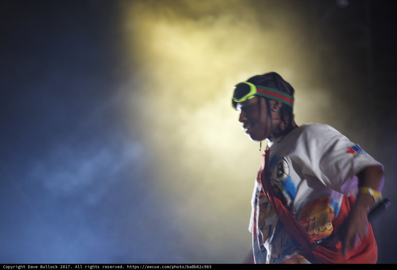 Colorful Performer on Coachella Stage