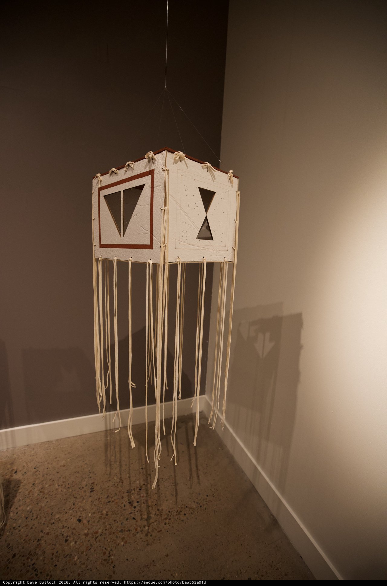 Suspended Native American Ceremonial Shield Installation