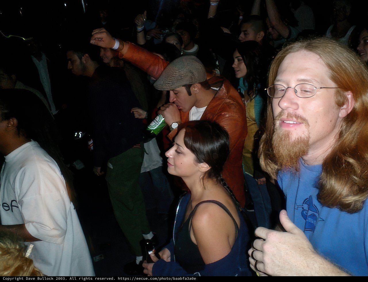 Couple Amongst the Dubclub Crowd