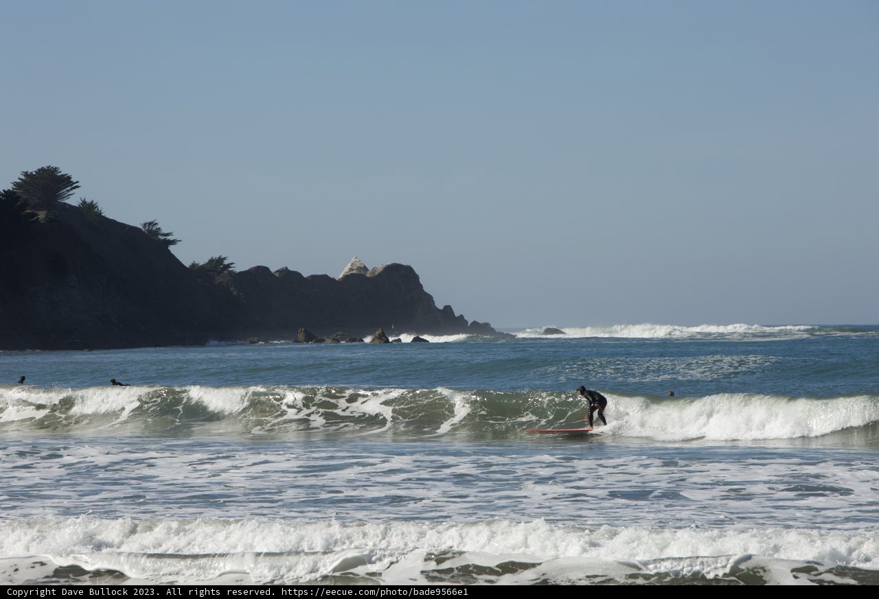 Surfing Amidst the Azure