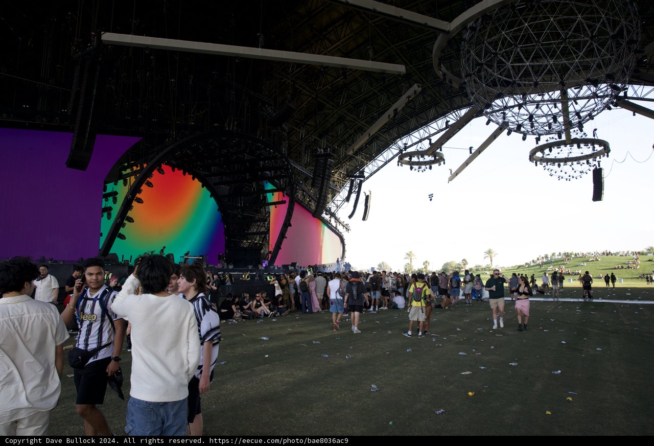 Vibrant Hues and Energetic Crowds at Coachella 2024