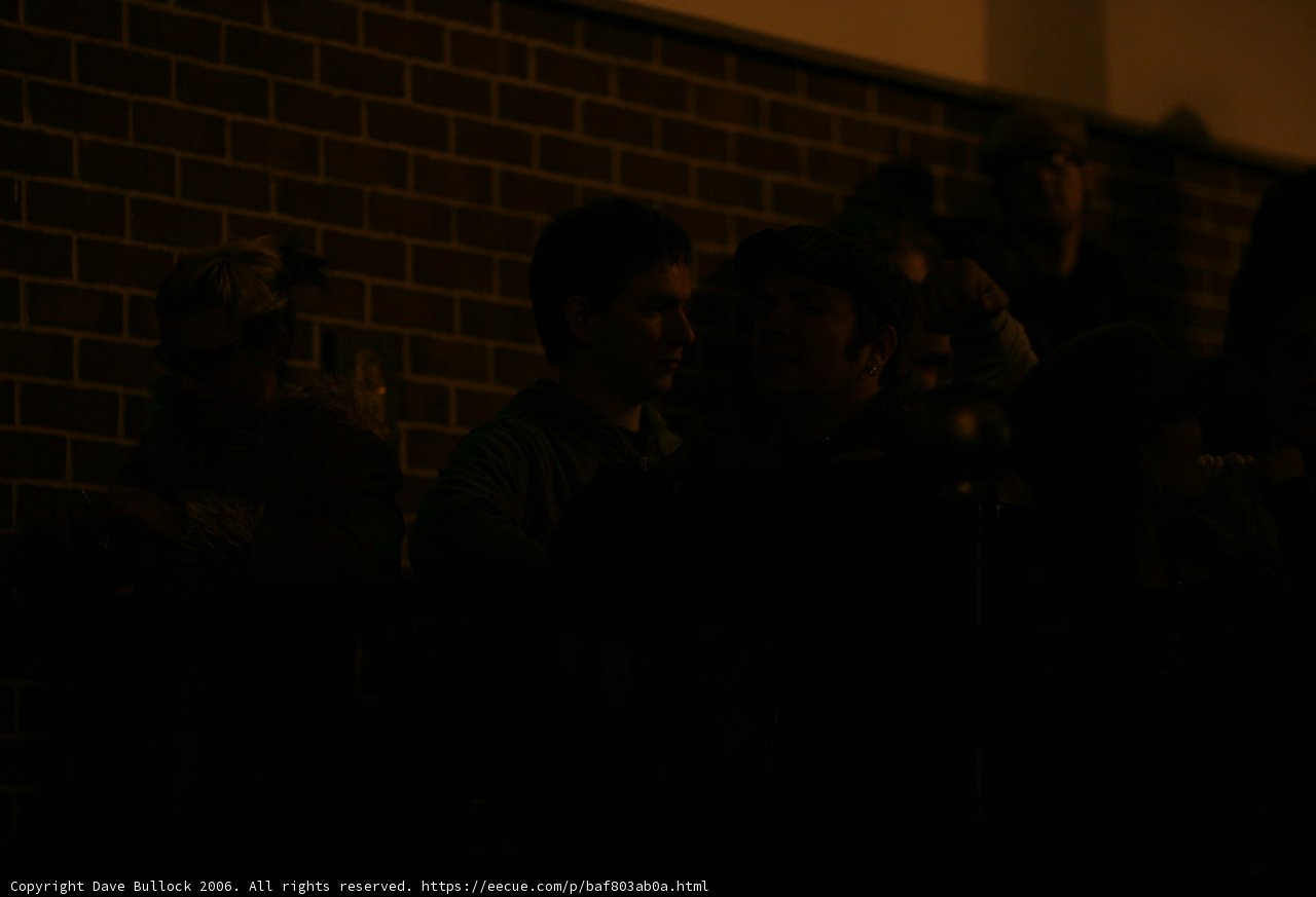 Cell phone light guides the crowd