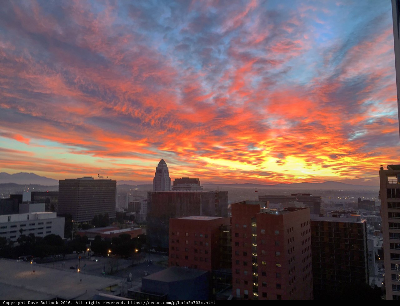 Sunset over the City