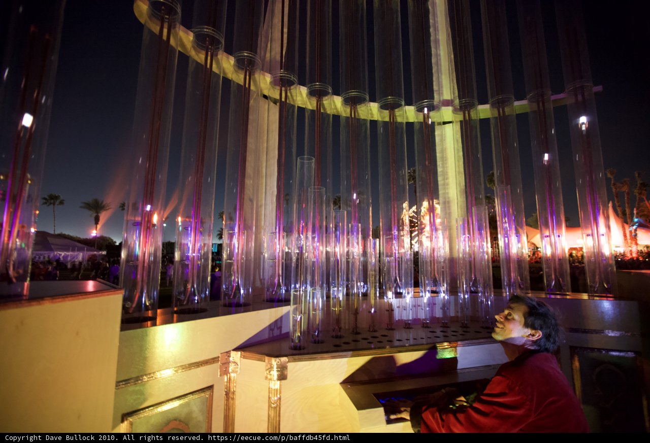 Nighttime Serenade by the Fountain