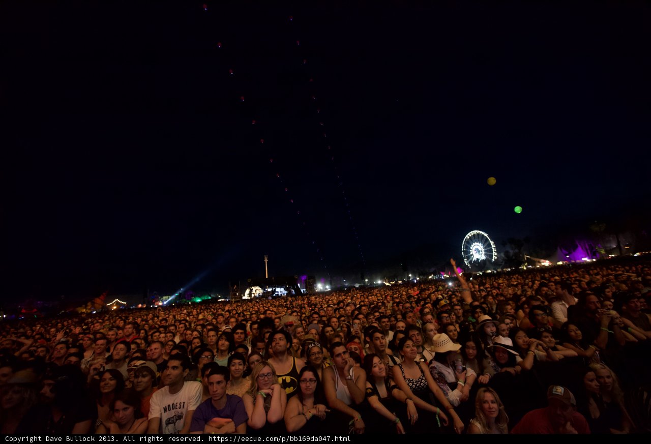 Coachella Concert Goers Take Over the Night Sky