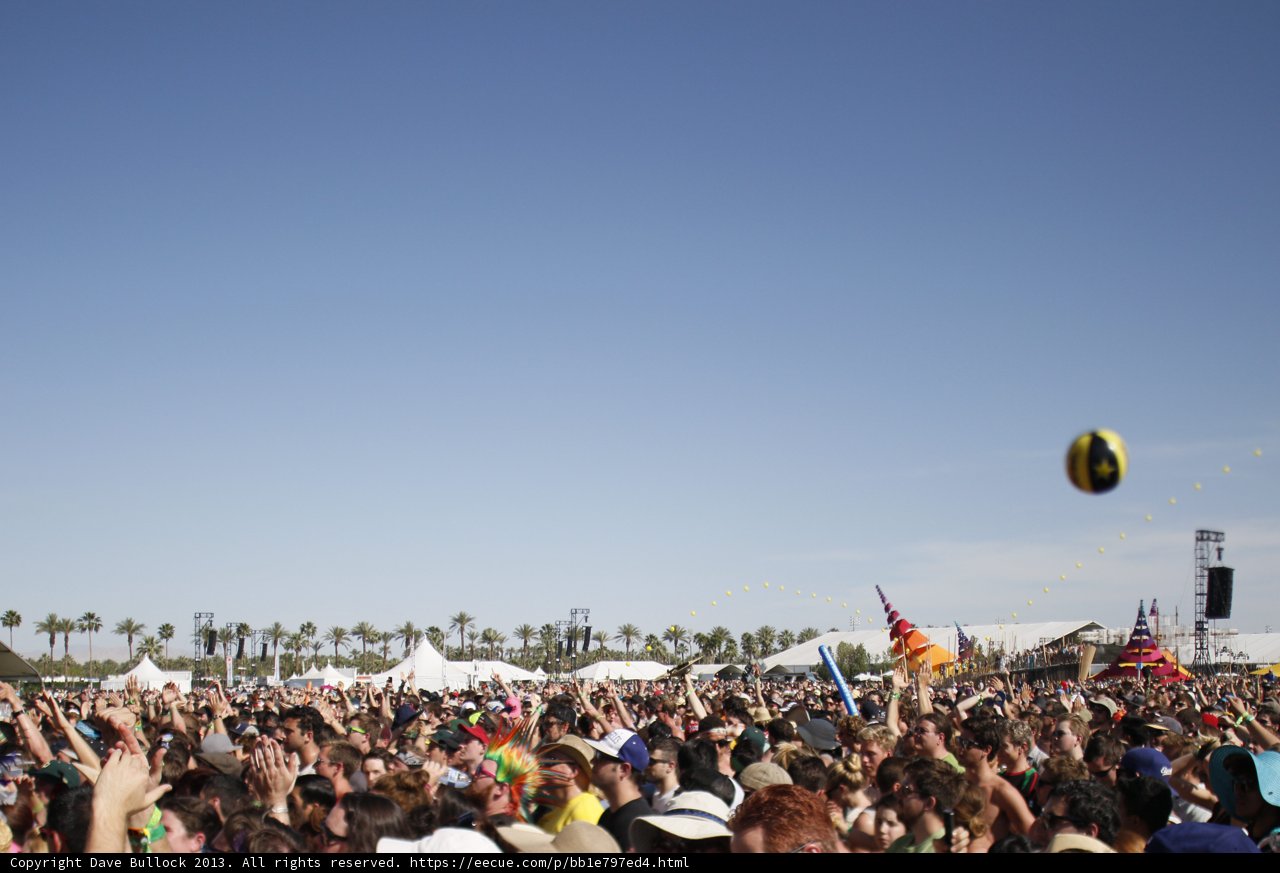 Volleyball Fun at Music Festival