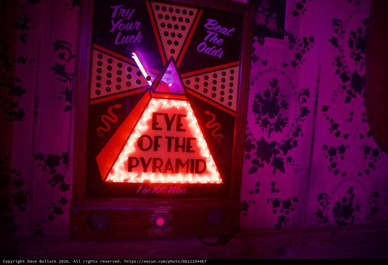 Eye of the Pyramid Vintage Arcade Game Machine