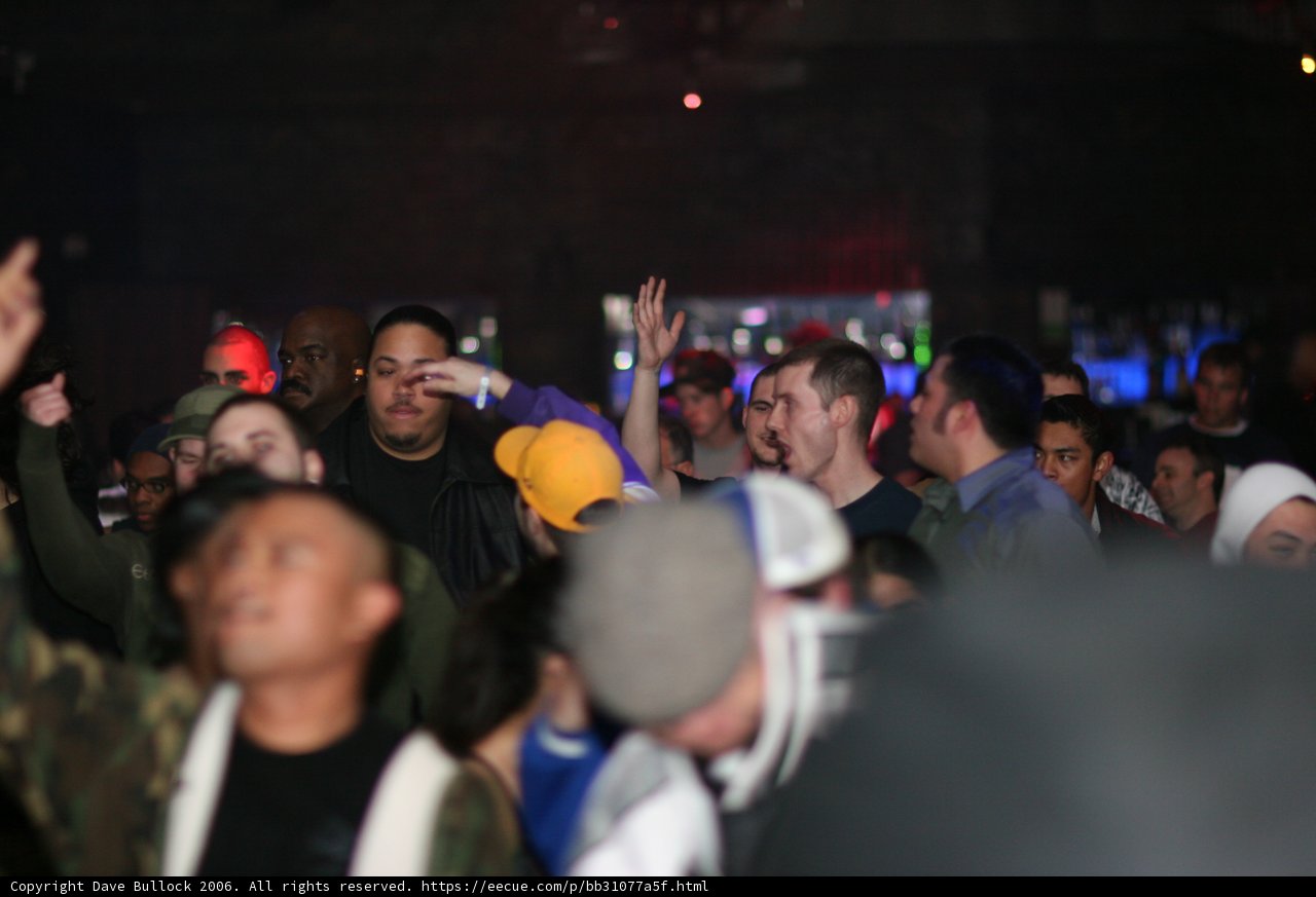 Partygoers with an Energetic Hand
