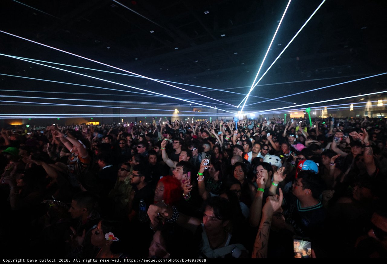 Laser Light Show Electrifies Wobbleland 2026 Crowd